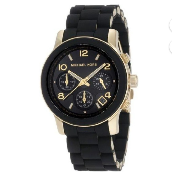 Michael Kors Runway Black and Gold Watch MK5191 - Picture 6 of 10